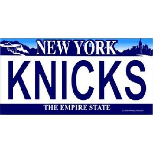 NEW YORK KNICKS TEAM LOGO NBA BASKETBALL LASER CUT LICENSE PLATE MADE IN USA