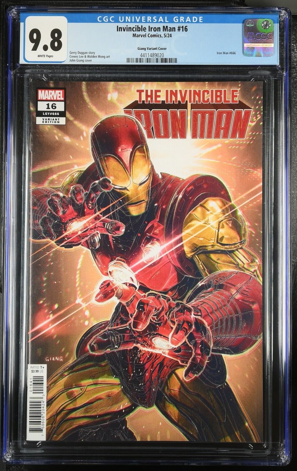Invincible Iron Man #16 John Giang Variant CGC 9.8 Marvel Comics 2024