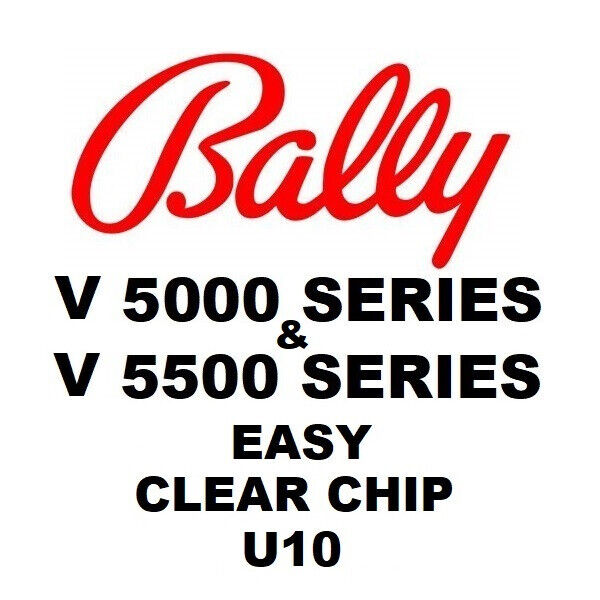 BALLY V 5000 & V 5500 Series Video Poker Easy Clear Chip U10 