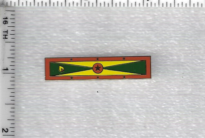 Sheriff\'s Department - Grenada Flag Bar (double nail & clutch back