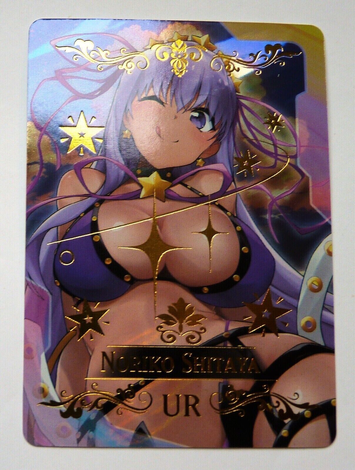 SEXY GIRL MANGA MINT HOLO PRISM CARD Girl Waifu Fate/stay night noriko shitaya
