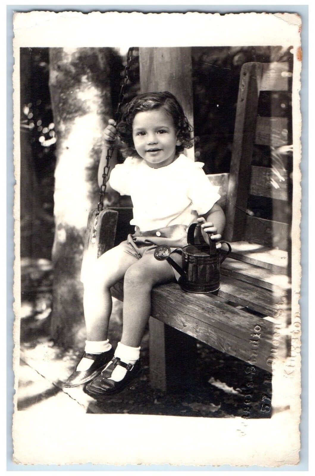 c1930's Little Girl Frasers Home Portrait Kingston Jamaica RPPC Photo Postcard