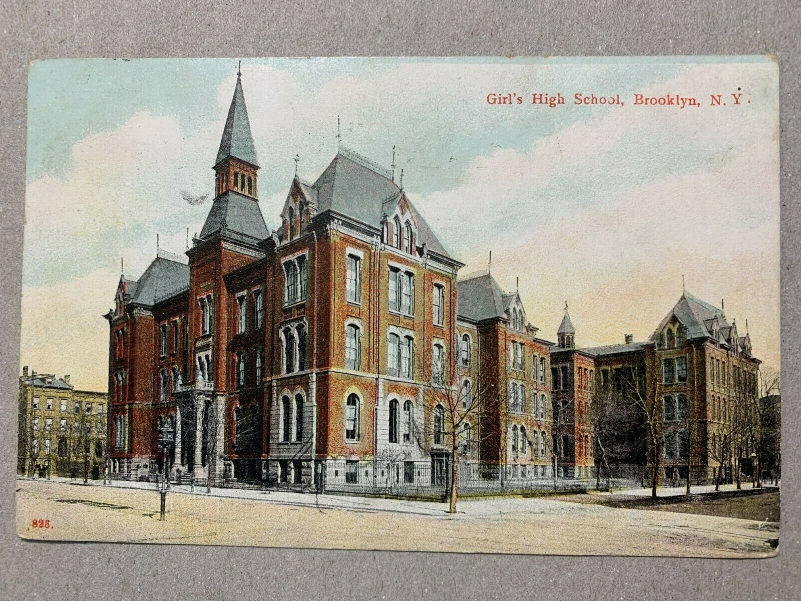 Postcard Brooklyn NY - c1910s Girls High School