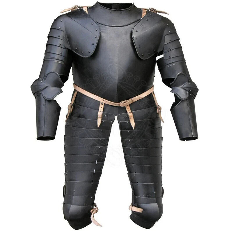 Medieval Blackened French Half Body Armour Suit Great Halloween Costume