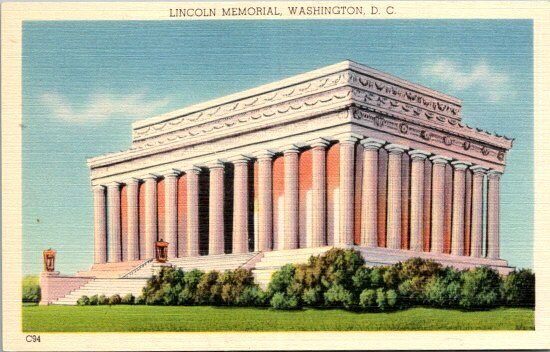 Lincoln Memorial Washington DC Postcard