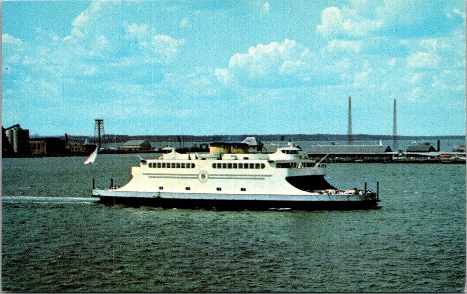 Postcard Newport Rhode Island Newport-Jamestown Ferry System Narragansett Bay