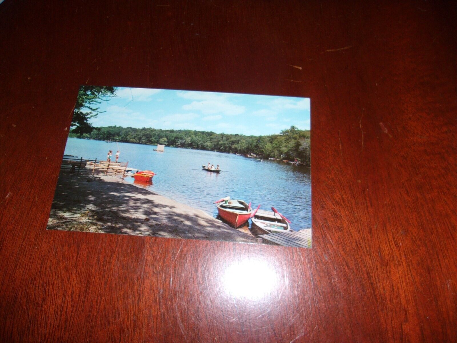Lake Owassa Sussex County NJ Postcard