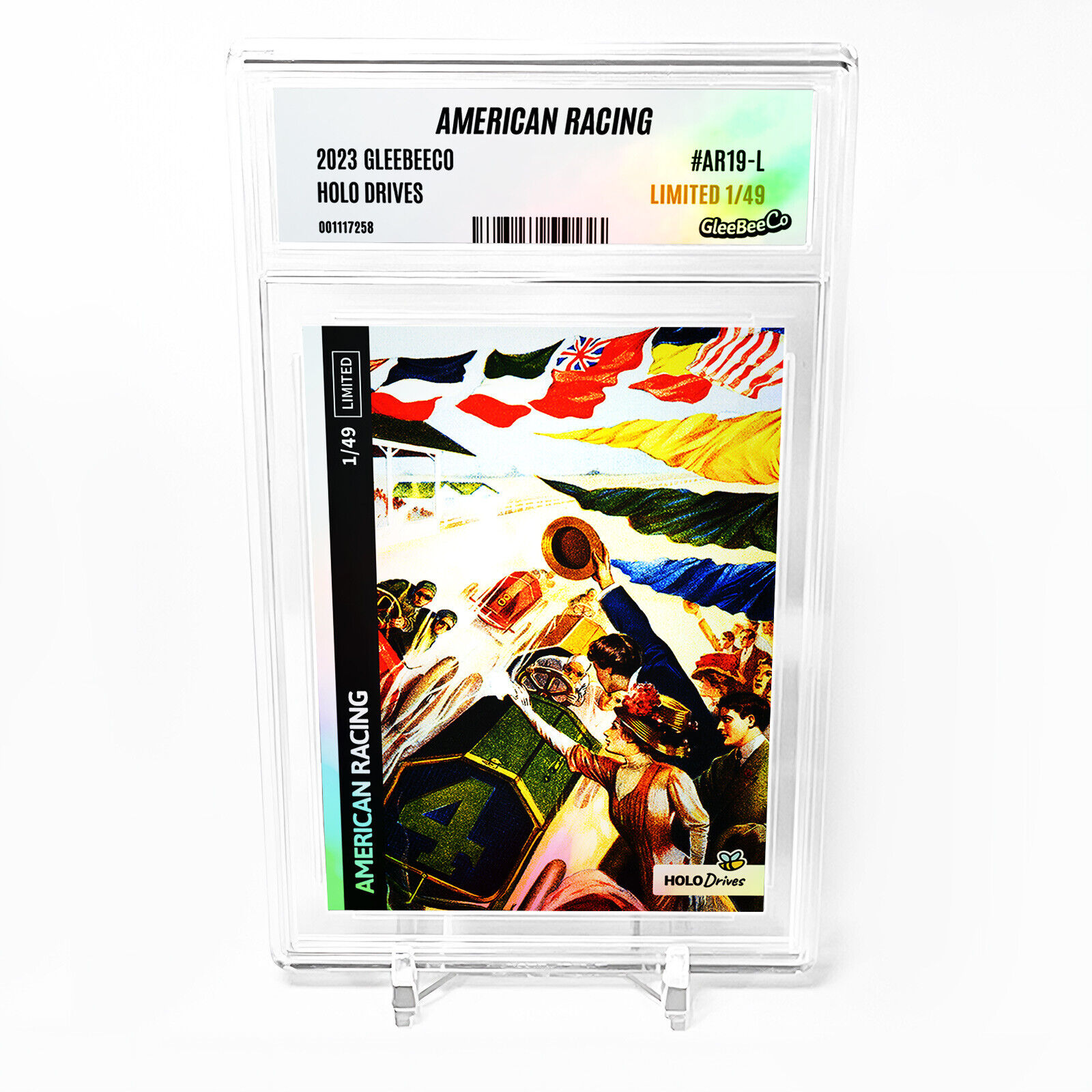 AMERICAN RACING Card 2023 GleeBeeCo Holo Drives 1909 Poster #AR19-L /49 Made