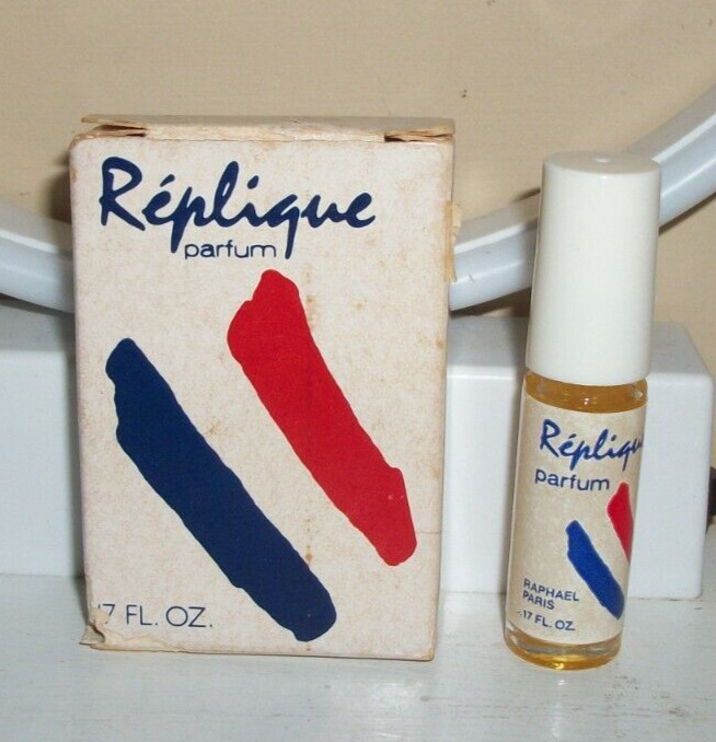Vintage Replique Parfum Perfume Sample Bottle .17 Ounces Splash