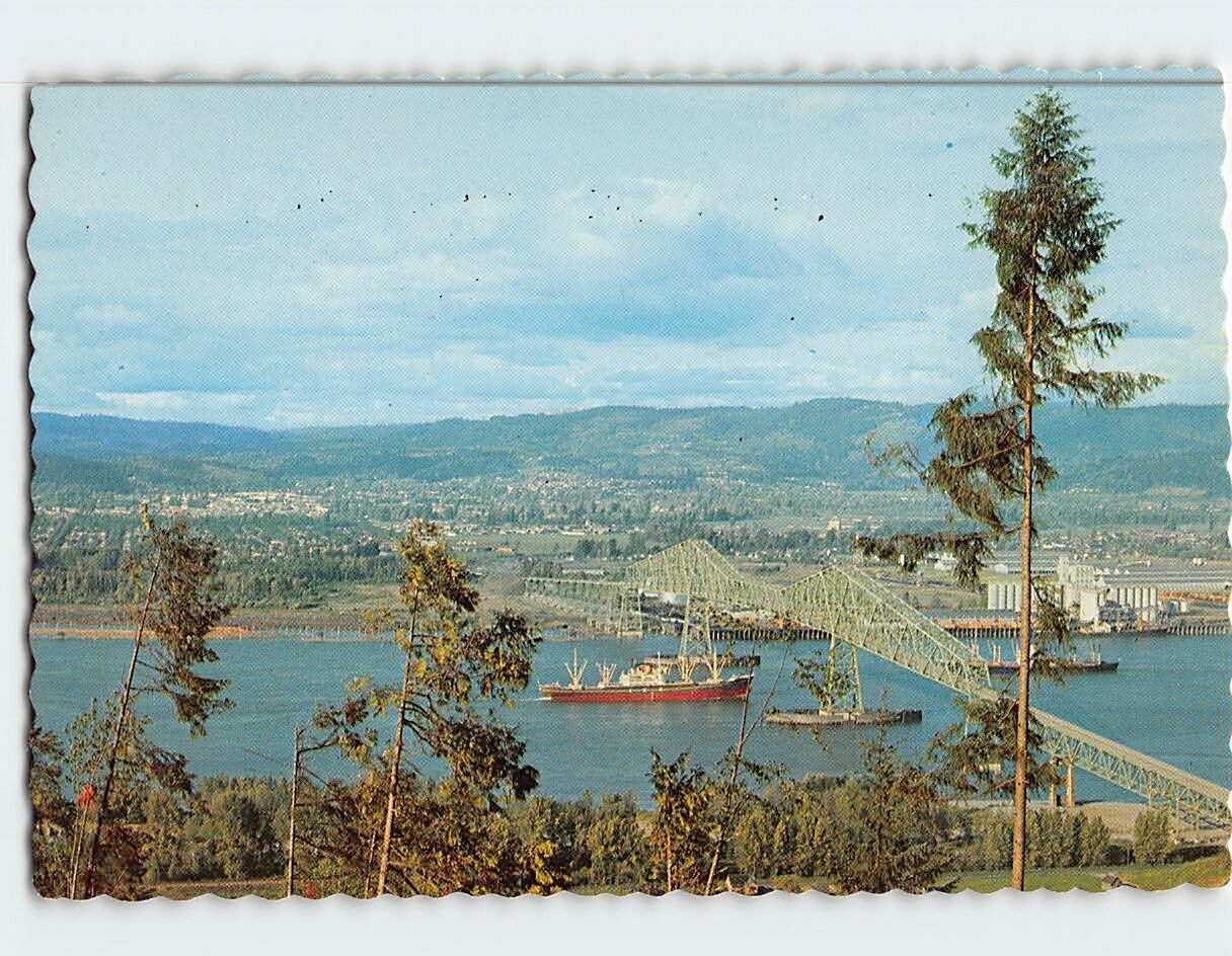Postcard Interstate Bridge across the Columbia River USA