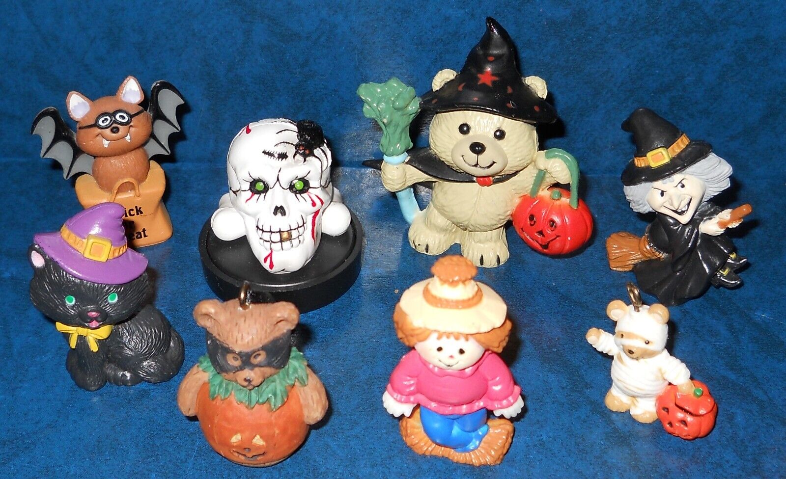 🎃Vintage Russ Merry Miniatures Halloween Trick Or Treat Mini figures Lot  🎃