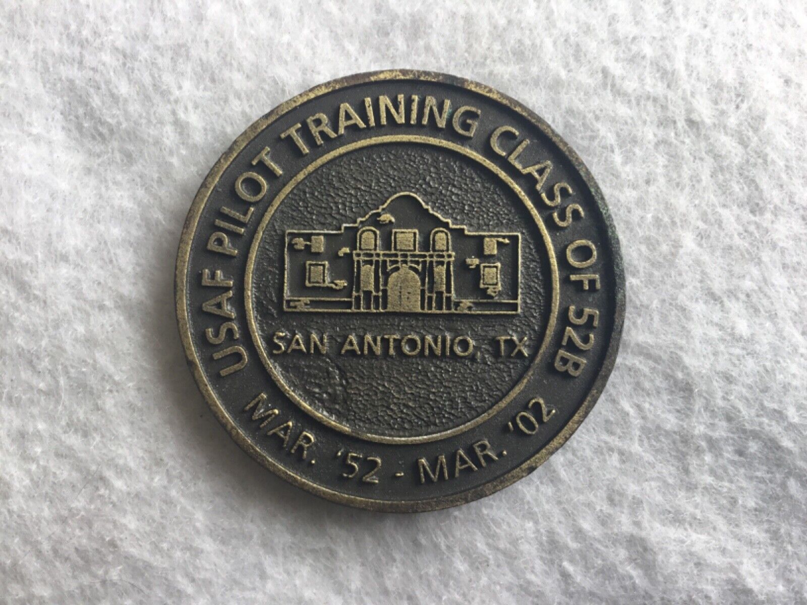 Class 1952B USAF Training Class 50th Anniversary Challenge Coin San Antonio Tx