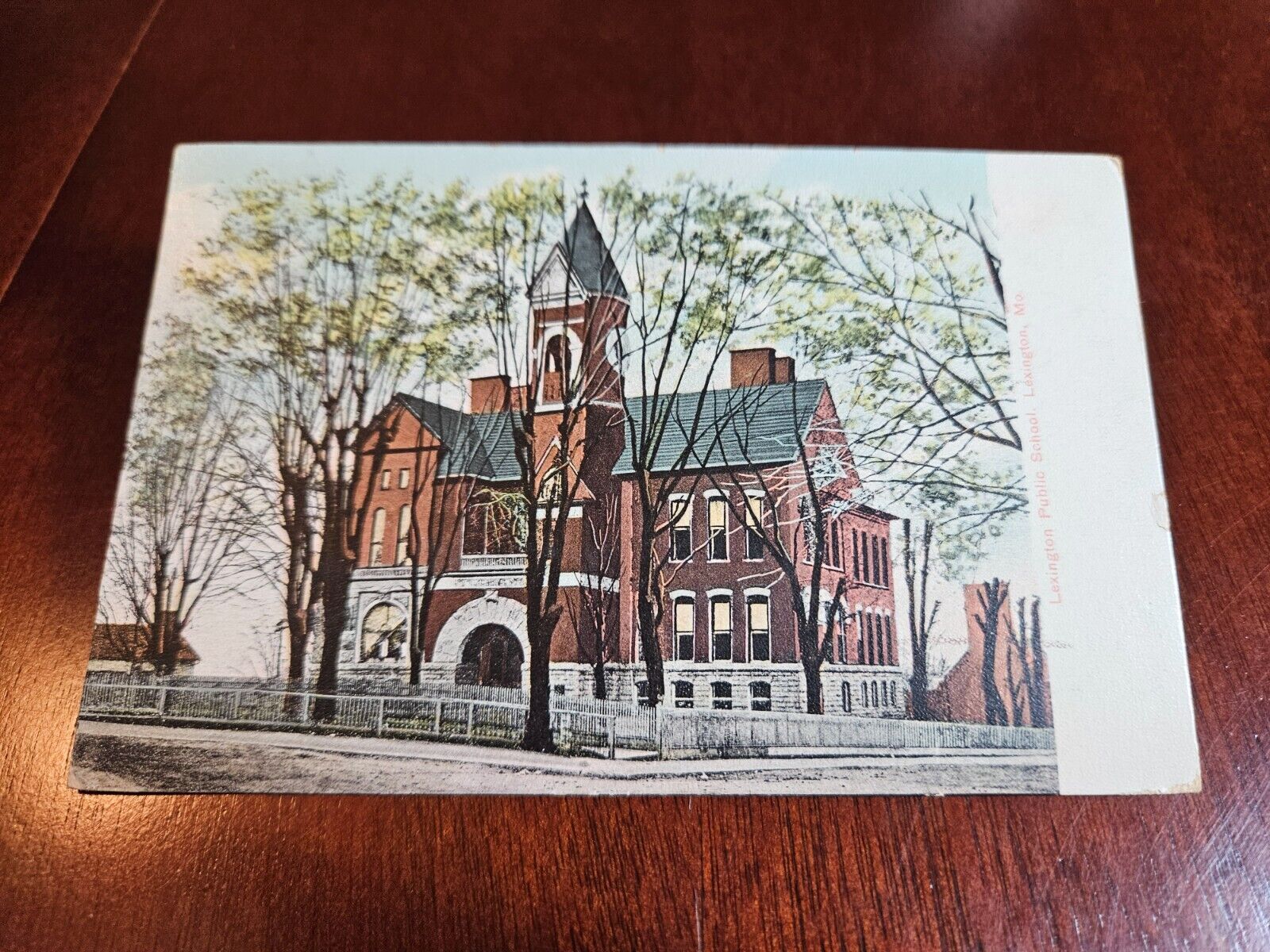 Postcard MO Missouri Lexington Lafayette County Public School Building