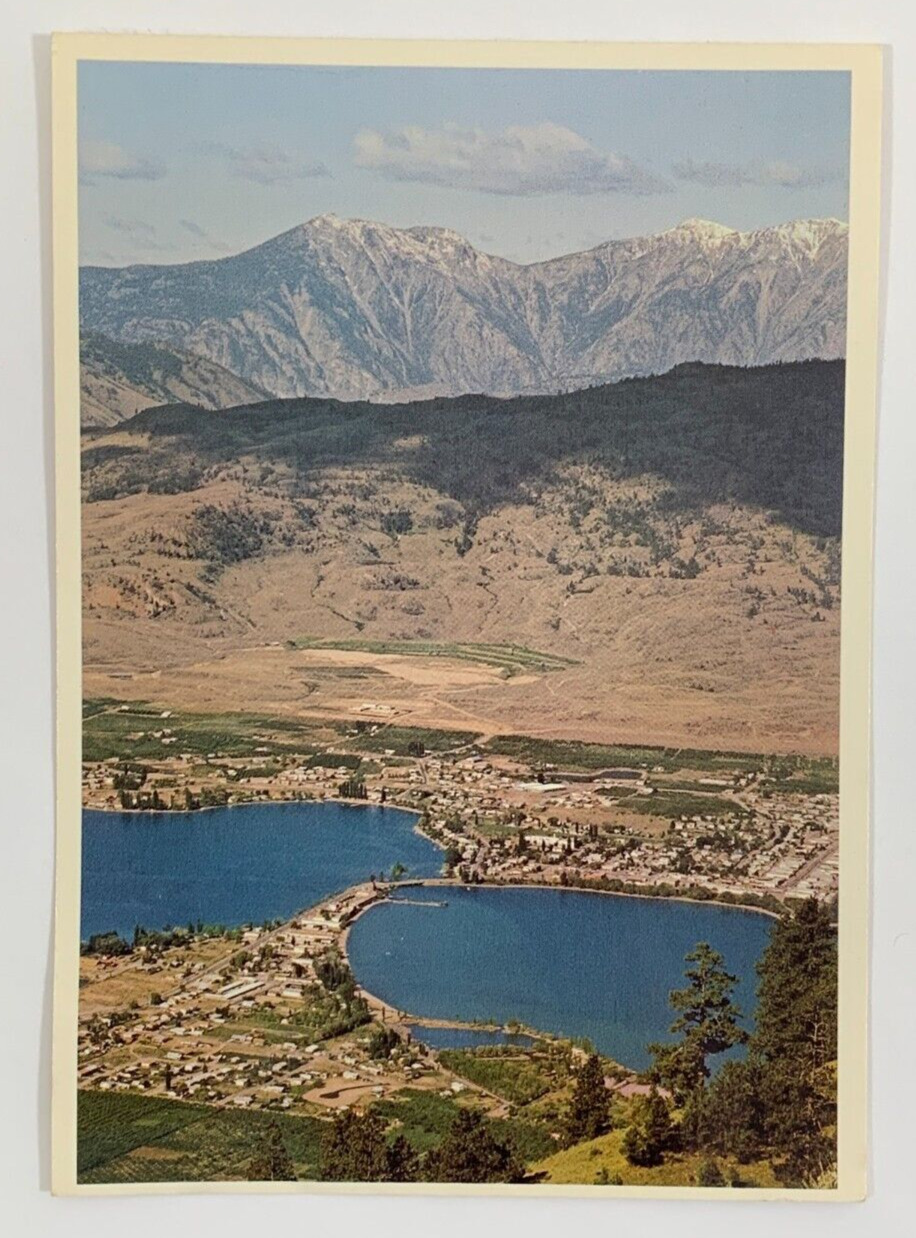 Aerial View of Osoyoos British Columbia Canada Postcard Unposted