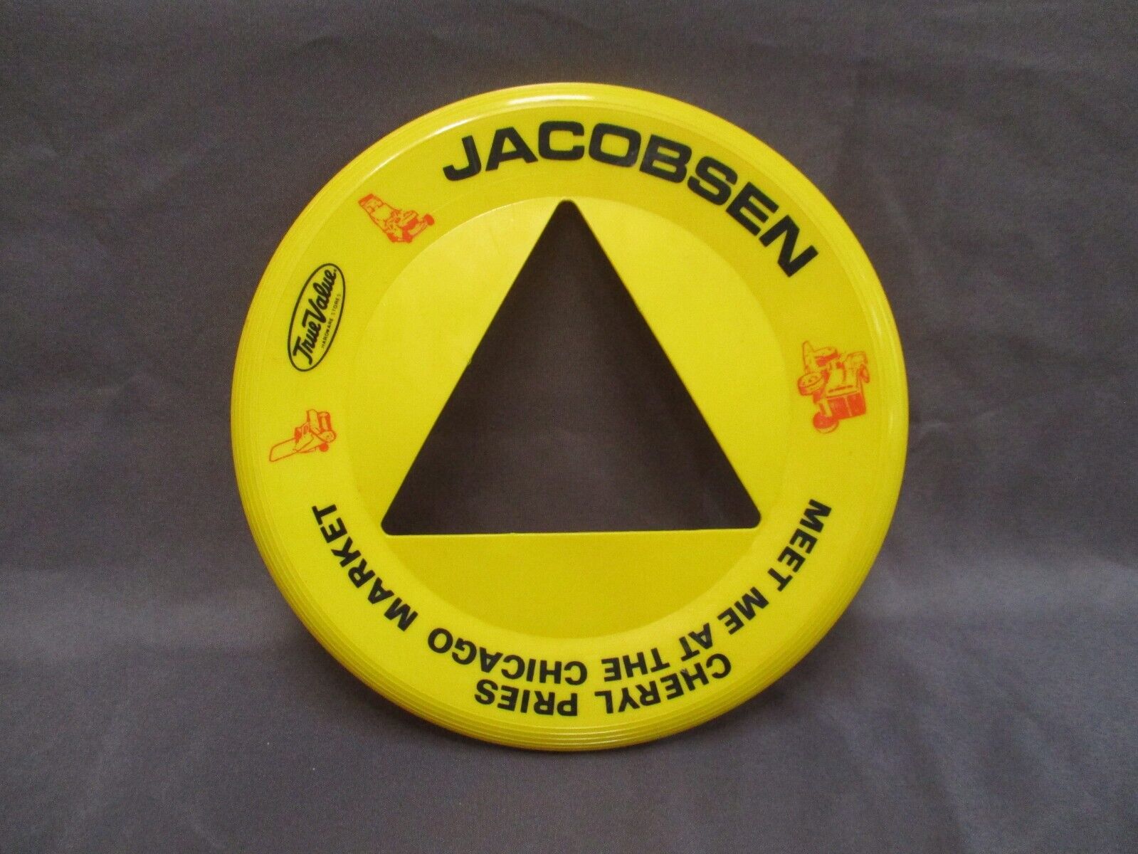 Vintage Jacobsen Lawn Mower Promotional Advertisement Frisbee Flying Disc