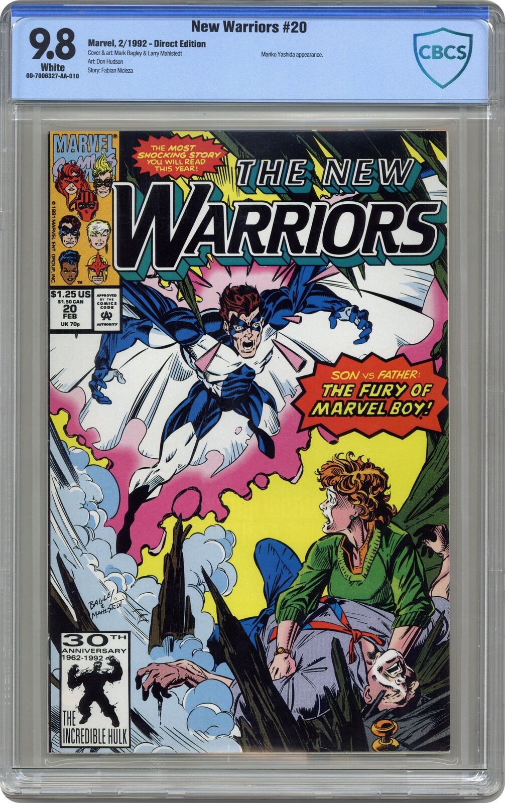 New Warriors #20 CBCS 9.8 1992