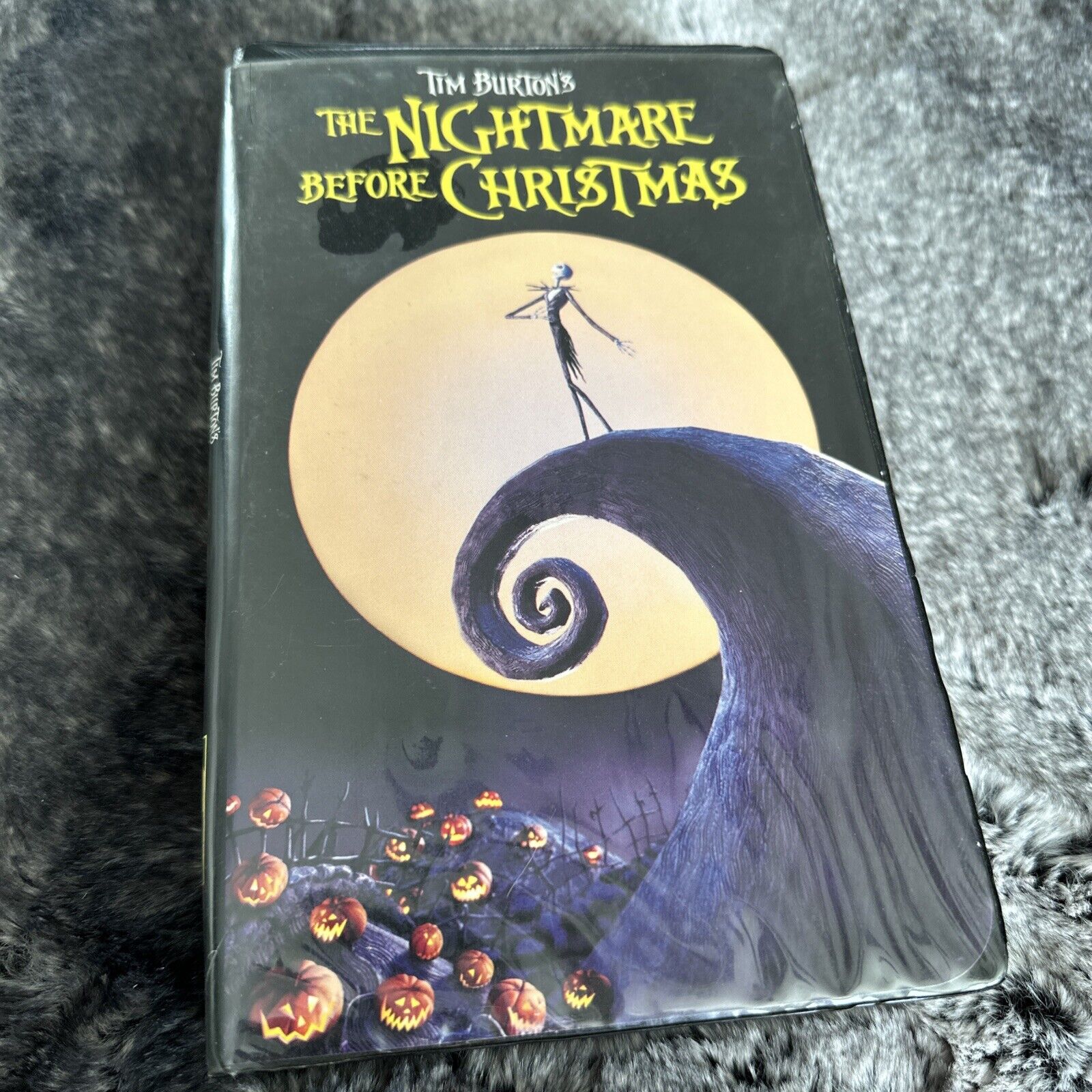 Vintage 1993 Tim Burton’s The Nightmare Before Christmas VHS Black Clamshell