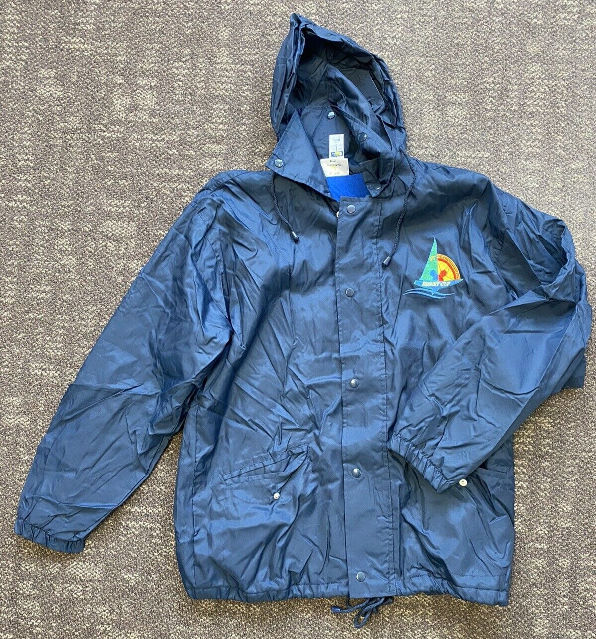 Vintage Walt Disney Staff Jacket 1997 Disney Cup 97' Nylon L Large Fleece Lined