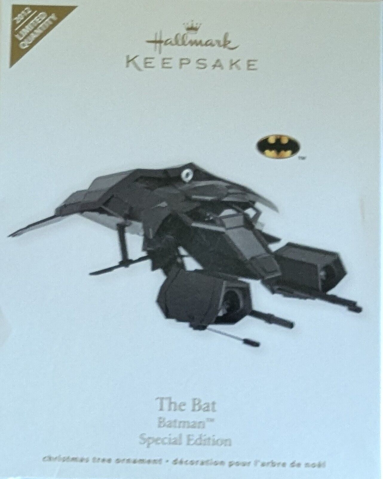 2012 Hallmark Keepsake The Bat Batman Limited Special Edition Ornament NEW NEW