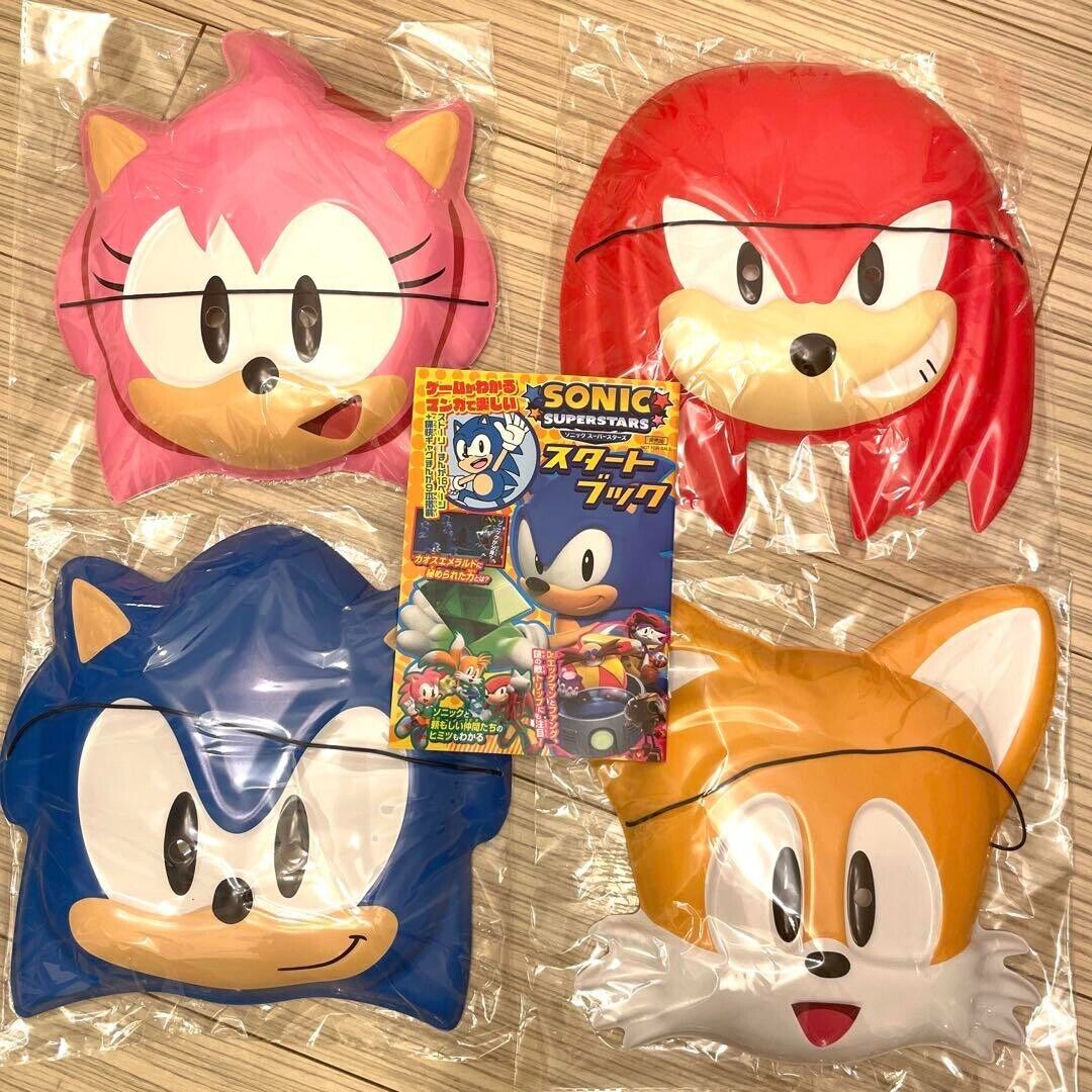 Sonic Superstars Tokyo Game Show Limited mask 4 start Book clear file set 2023