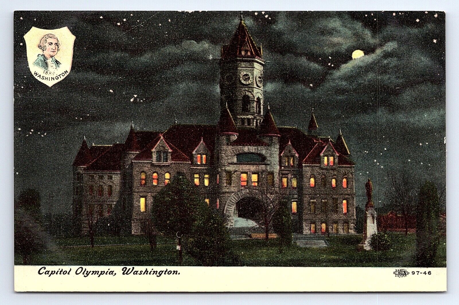 Postcard State Capitol Building Olympia Washington WA