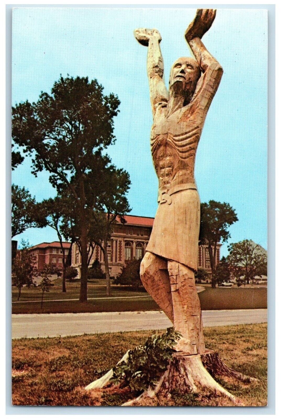 c1960 Monument Elm Lutheran Center University Cedar Falls Iowa Vintage Postcard
