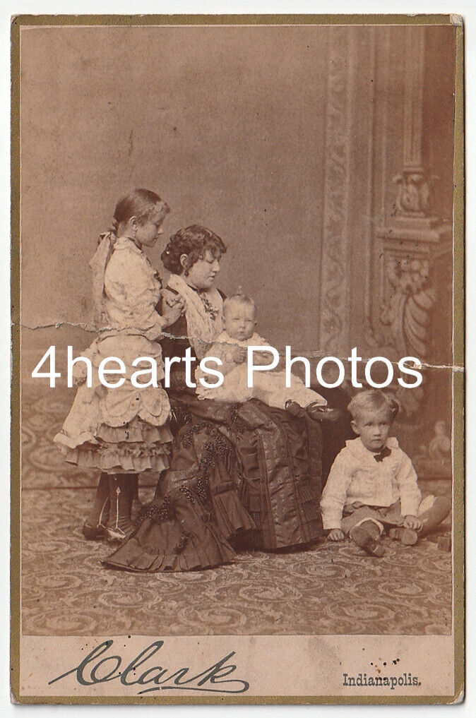 G23-1239 Sarah Stoever Fry and children - Logansport, IN - id\'d
