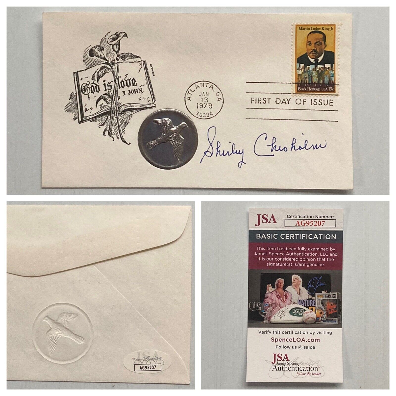 Congresswoman Shirley Chisholm Signed Autograph First Day Cover - JSA - FREE S&H