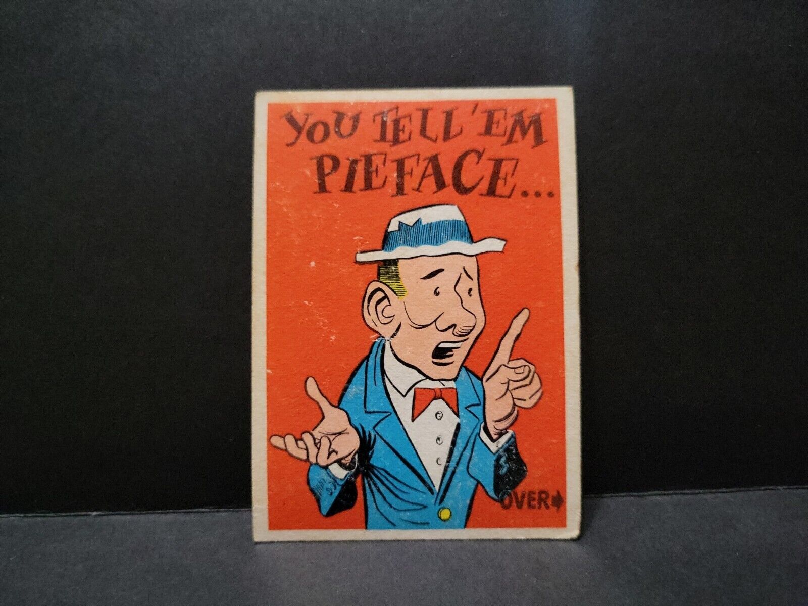 1961 Donruss Idiot Card # 33 You tell 'em Pieface... 