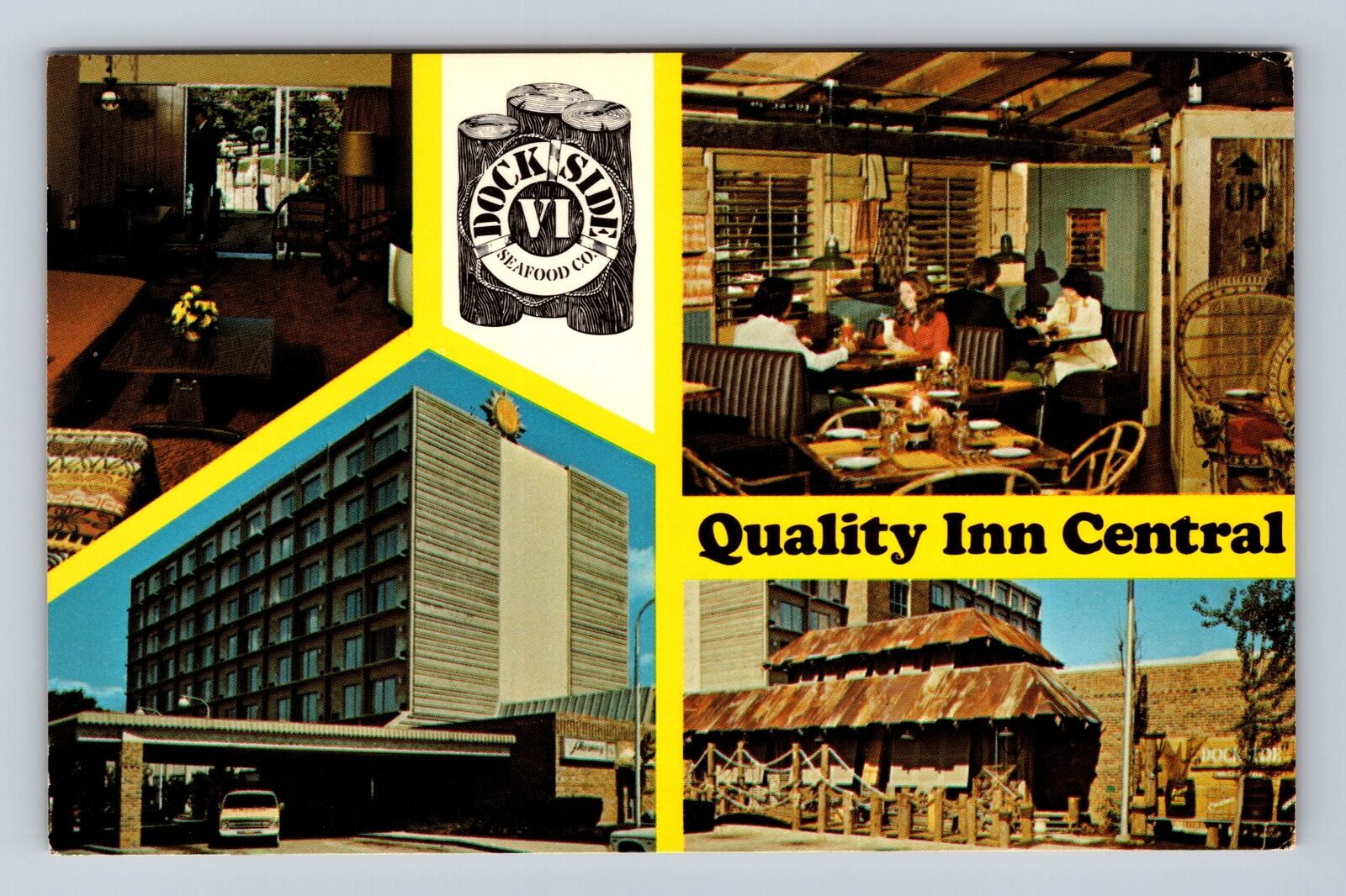 Cincinnati OH-Ohio, Quality Inn Central, Advertising, Antique Vintage Postcard