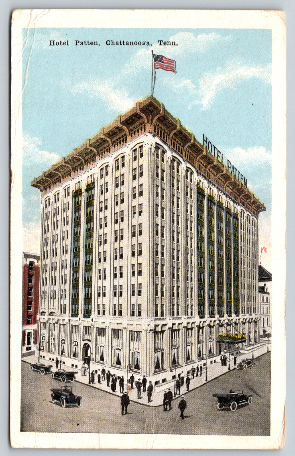c1930s Hotel Patten Chattanooga Tennessee Antique Vintage Postcard