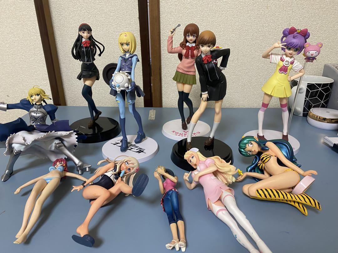Anime Mixed set Urusei Yatsura FGO PERSONA etc. Girls Figure lot of 11 Set sale