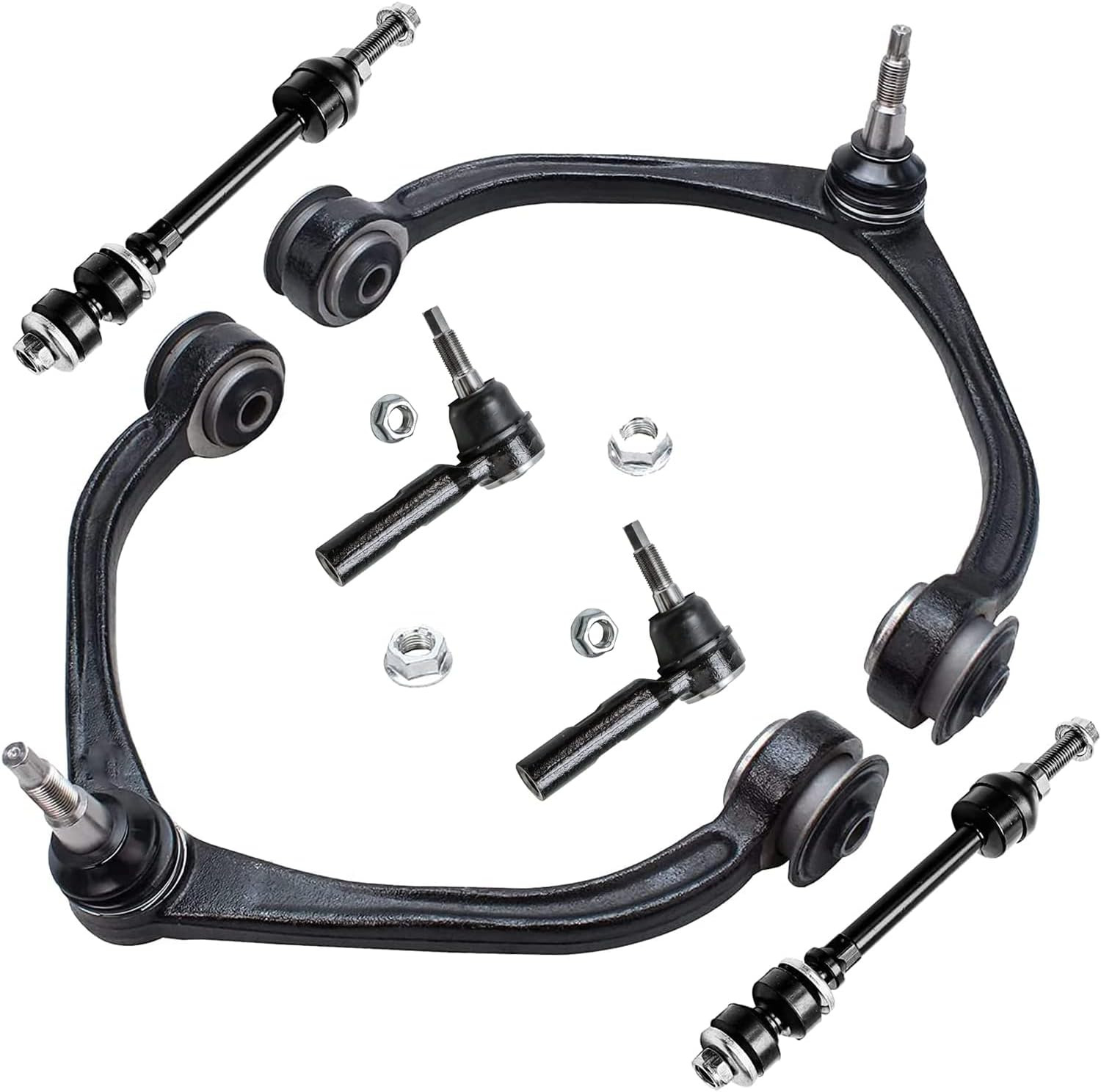- Front Upper Control Arm W/Ball Joints + Sway Bars + Outer Tie Rods for Mitsubi