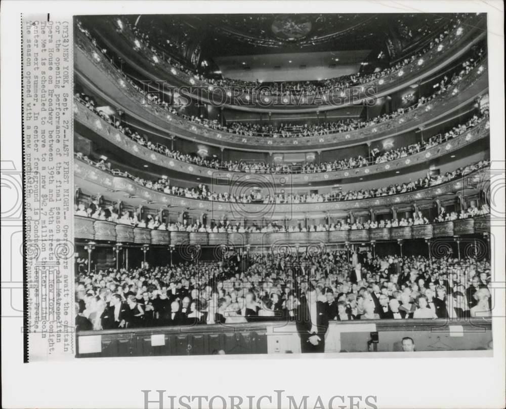 1965 Press Photo Opera-Goers at performance at Metropolitan Opera House, NY