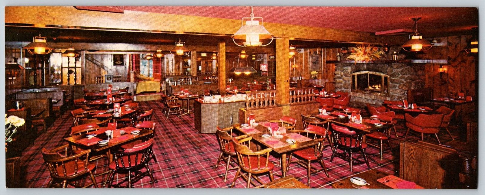Red Coach Grill Boston Massachusetts MA Restaurant Dining View Ad Postcard