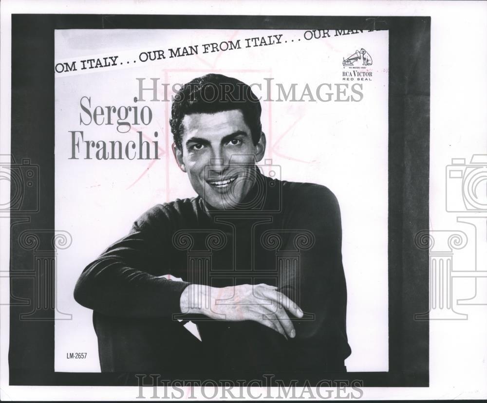 1963 Press Photo Sergio Franchi, opera singer - mjp14256