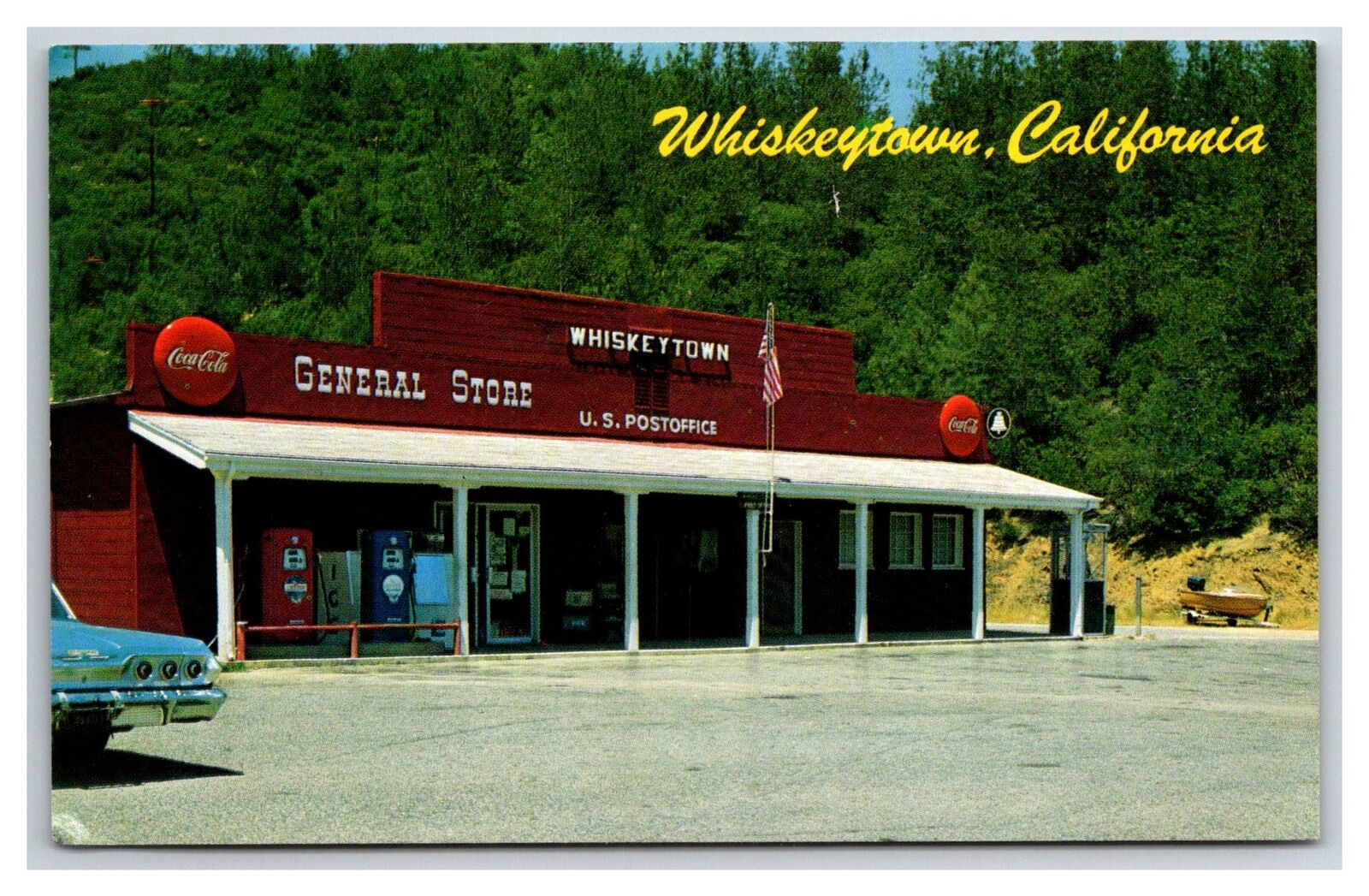 Whiskeytown California General Store, gas station  pumps Post Office Coke Sign