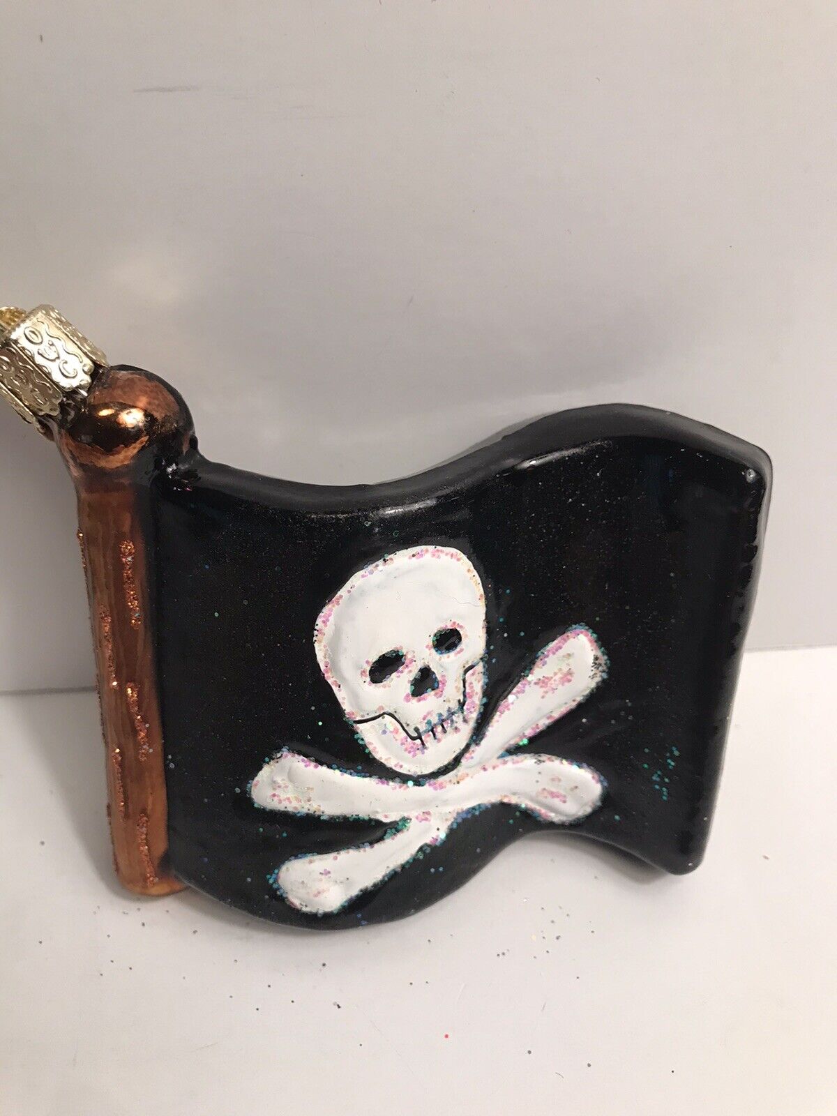 Old World Christmas Pirate Flag Ornament 3.5\