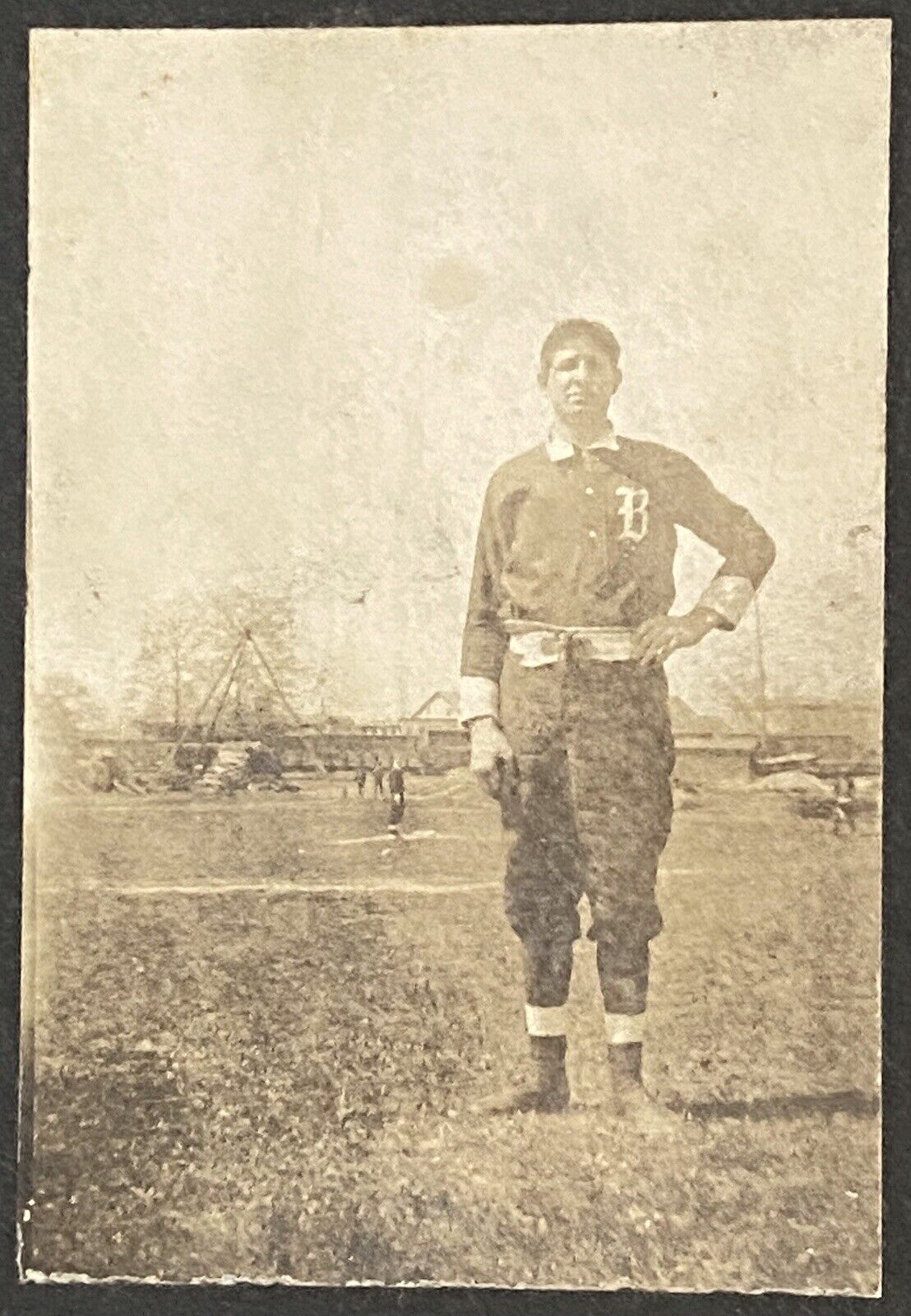 1896 MLB Baltimore Oriole Joe Kelley Baseball HOF Uniform Cabinet Card