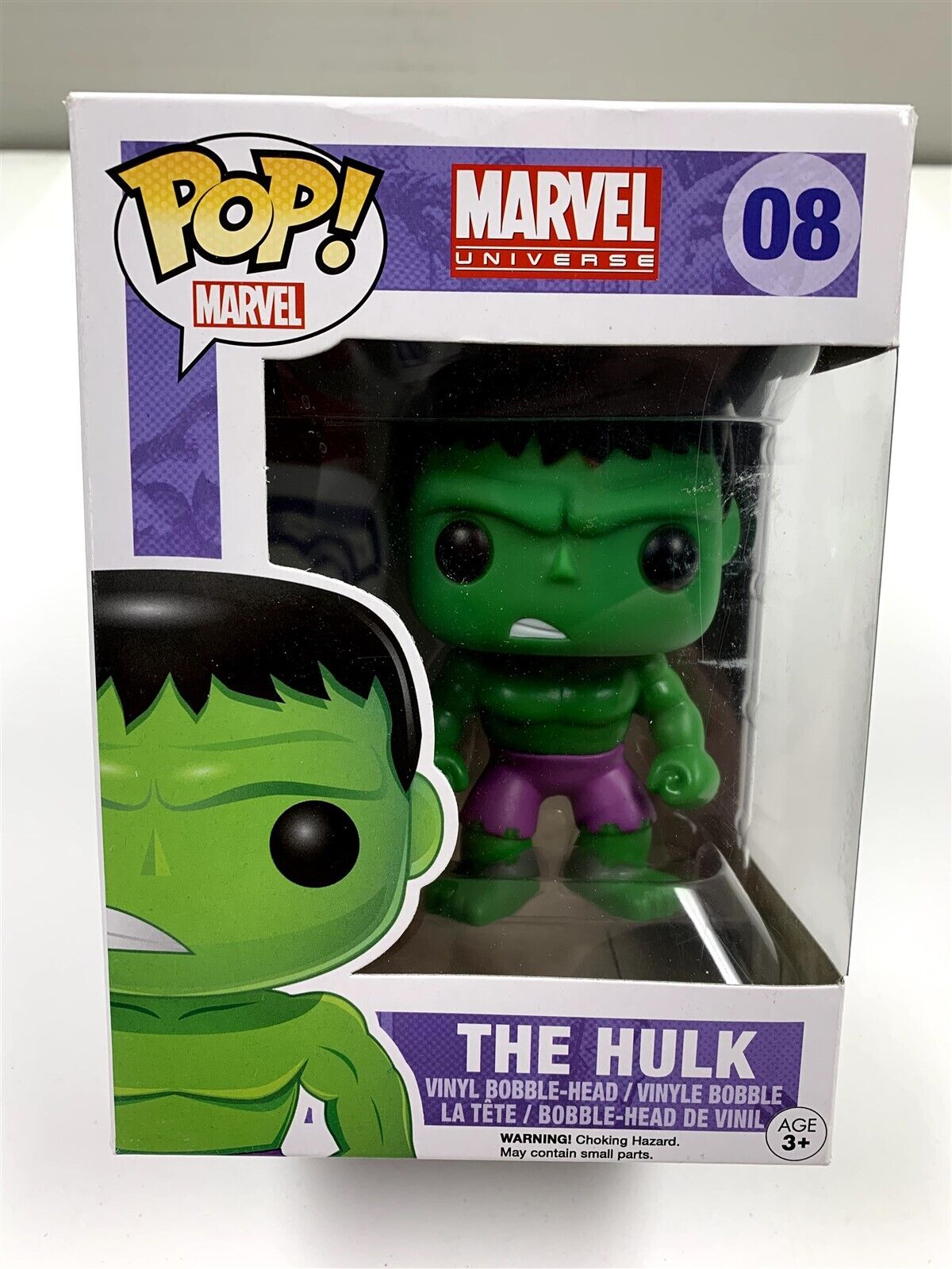Funko Pop The Hulk Marvel Universe #08 Rare Retired Vaulted Vinyl Figure