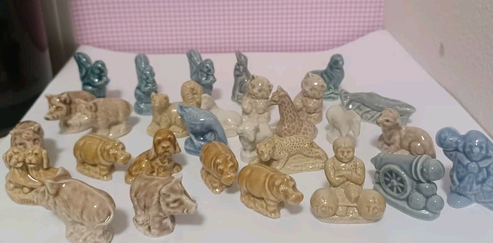 Lot of 29 Wade Whimsies Porcelain Animal Figurines 