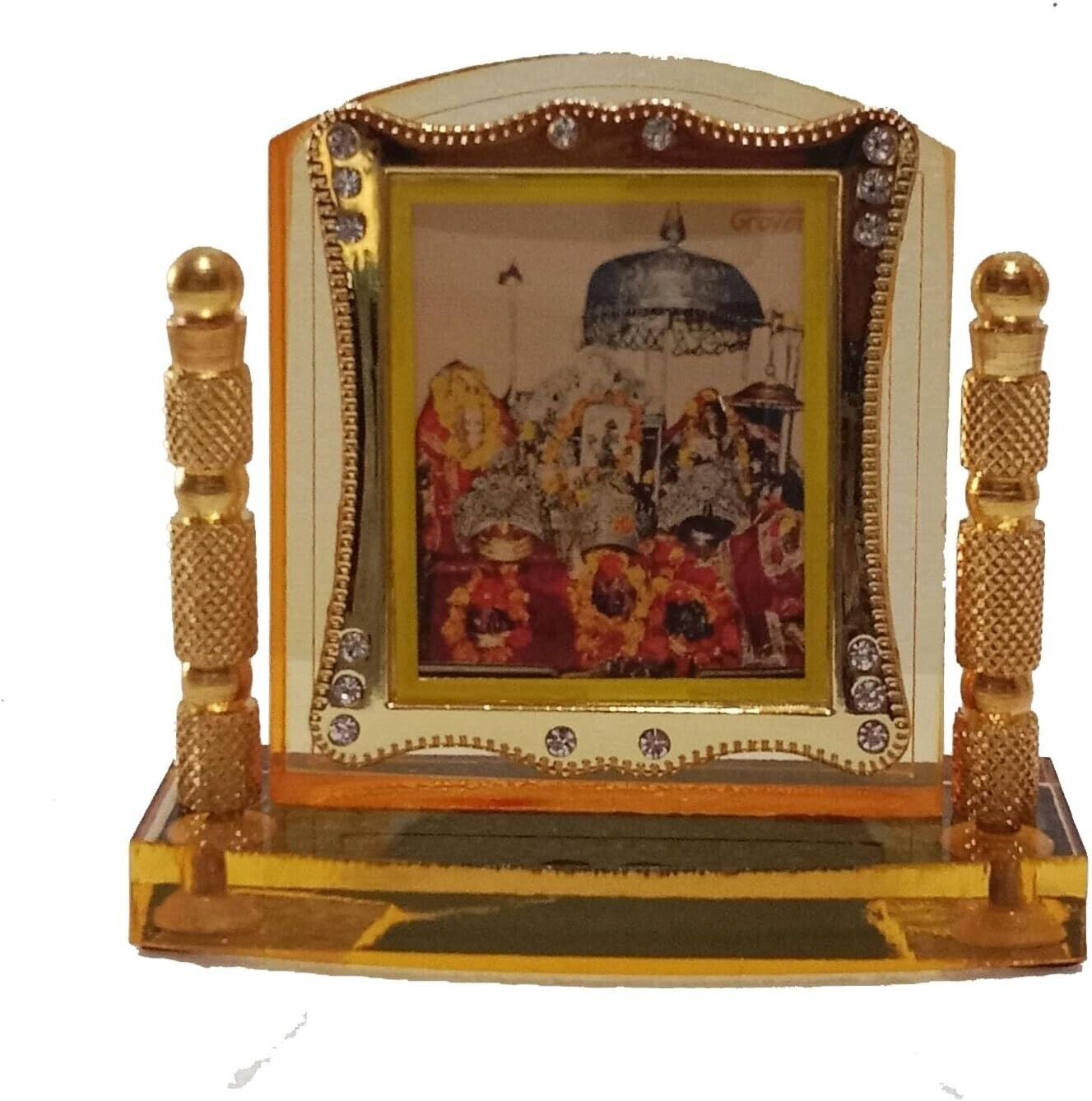Goddess Vaishno Devi MATA Darbar pindis photoframe for Pooja, Home Temple
