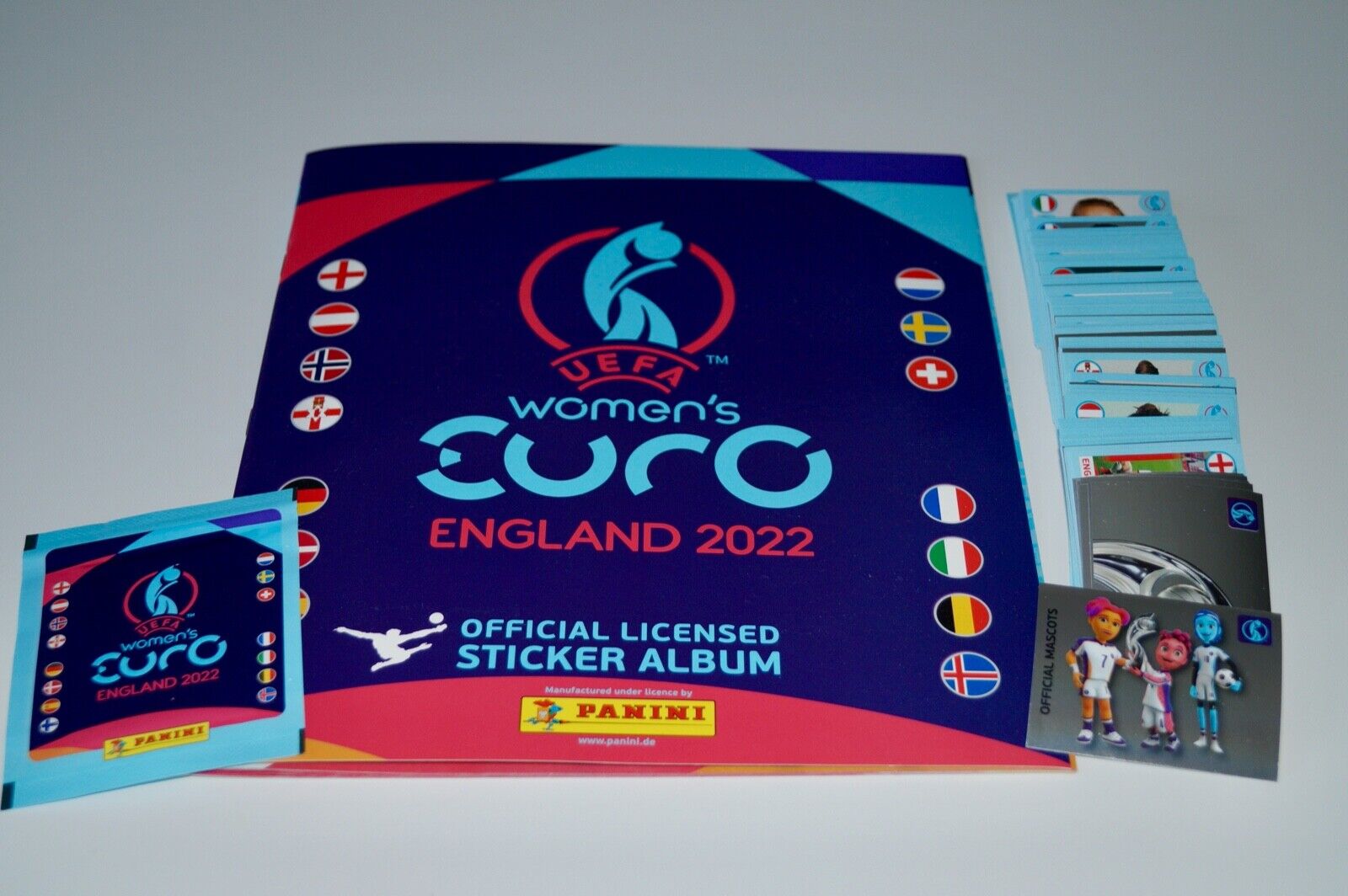 Panini UEFA Women's Euro England 2022 - Complete 1-366 + Album + Updates + Bag