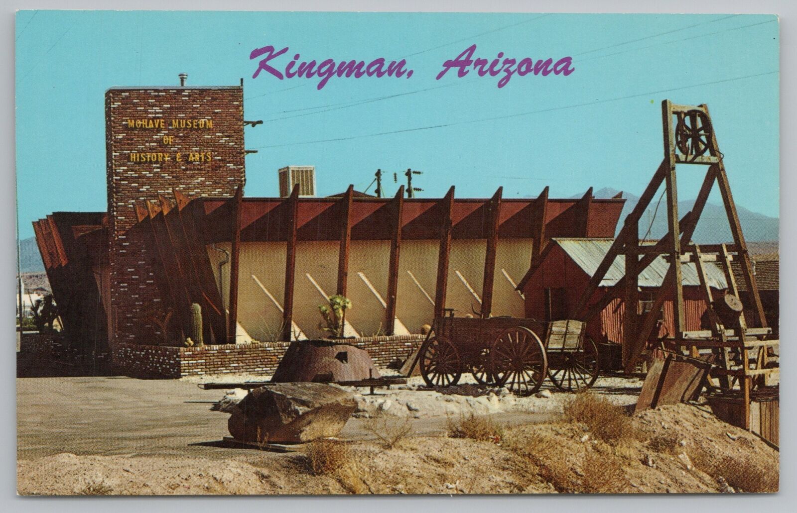 State View~Kingman AZ~Mohave Museum Of History & Arts~Exterior~Vintage Postcard