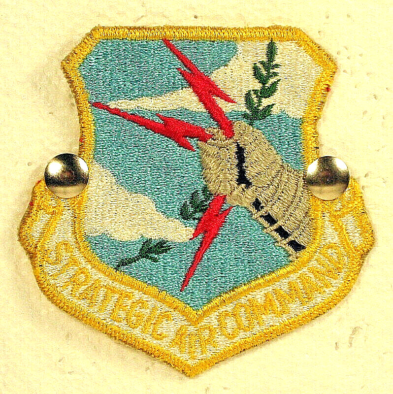 USAF US Air Force Strategic Air Command SAC Full Color Insignia Badge Patch 