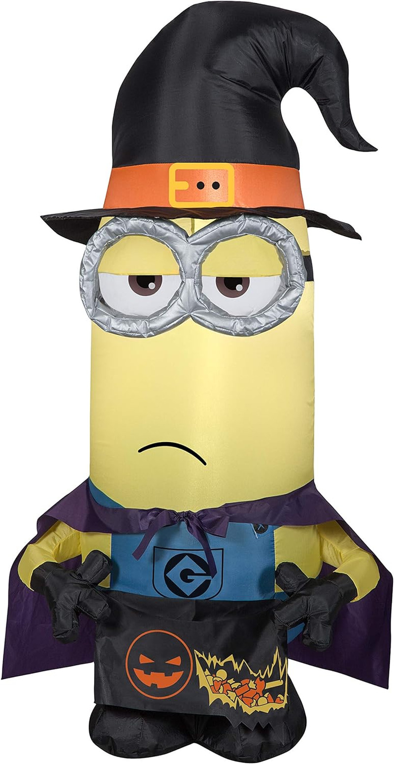 3.5\' Airblown Inflatable Minion Kevin as Witch Universal