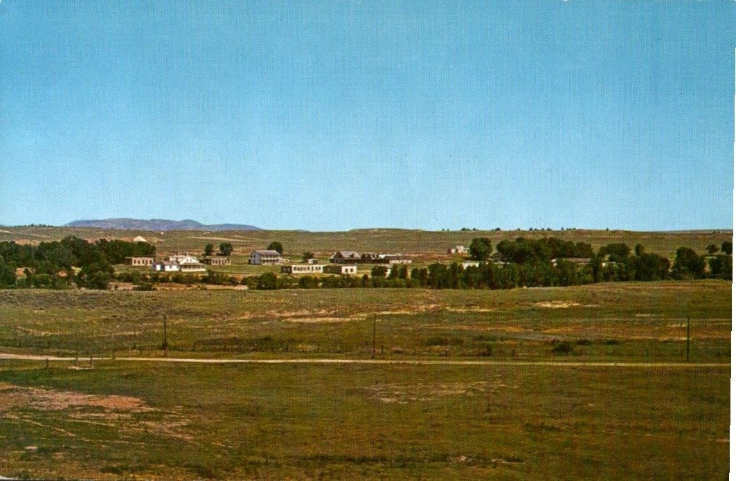 Fort Laramie Wyoming WY Historic Western Fort Vintage Postcard