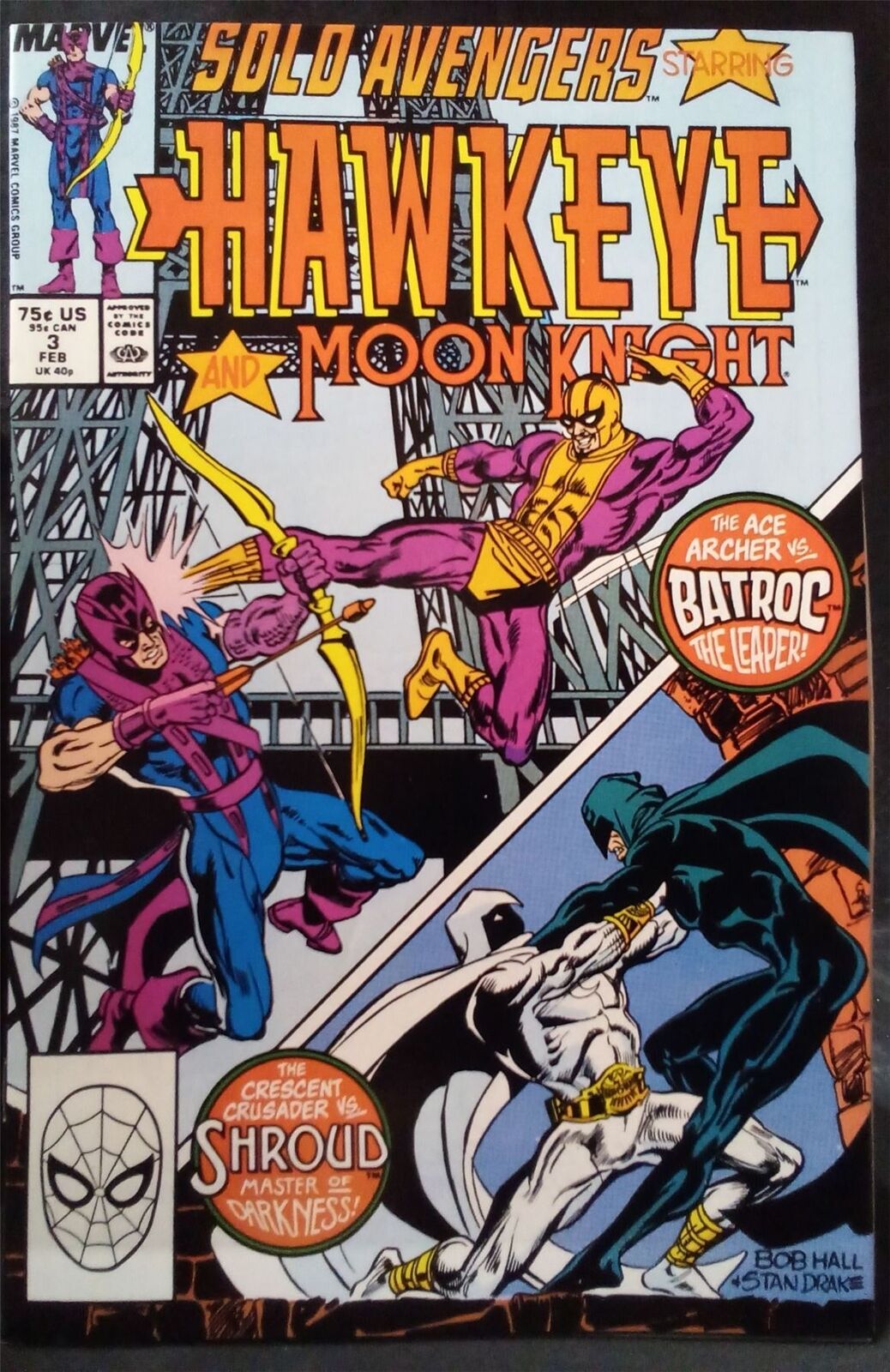Solo Avengers #3 1988 Marvel Comics Comic Book 