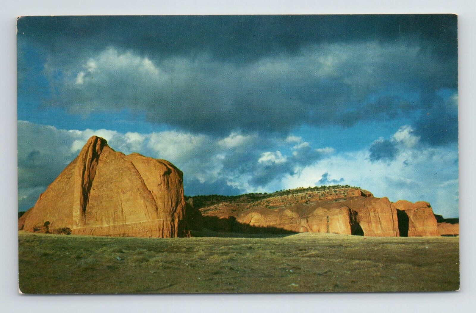 Gallup Red Rocks New Mexico Route 66 Storm Clouds VTG NM Postcard