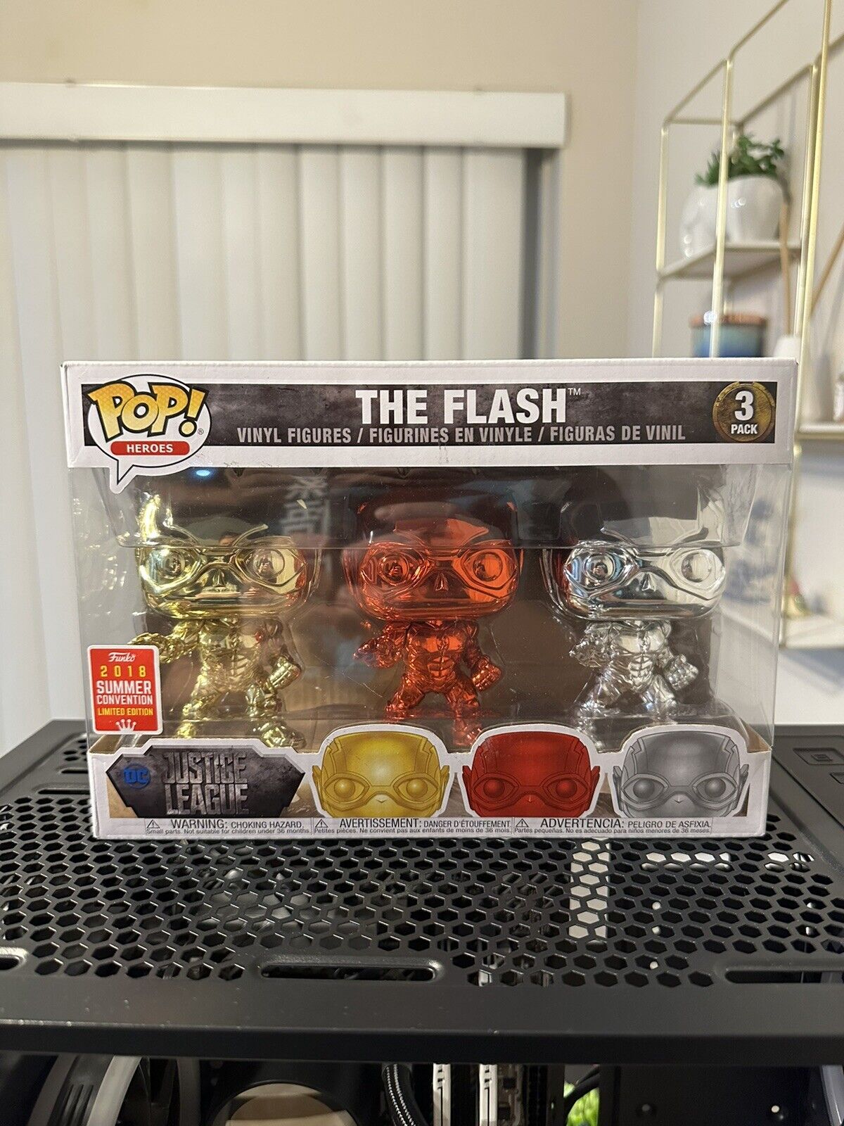 Funko Pop Heroes The Flash 3 Pack 2018 Summer Con Limited Edition SDCC NEW FAST